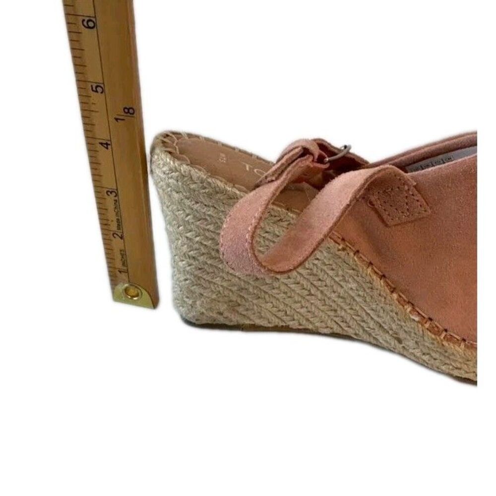 TOMS Women’s Monica Blush Pink Suede Espadrille Wedge Sandals Size 7.5 - Picture 16 of 16